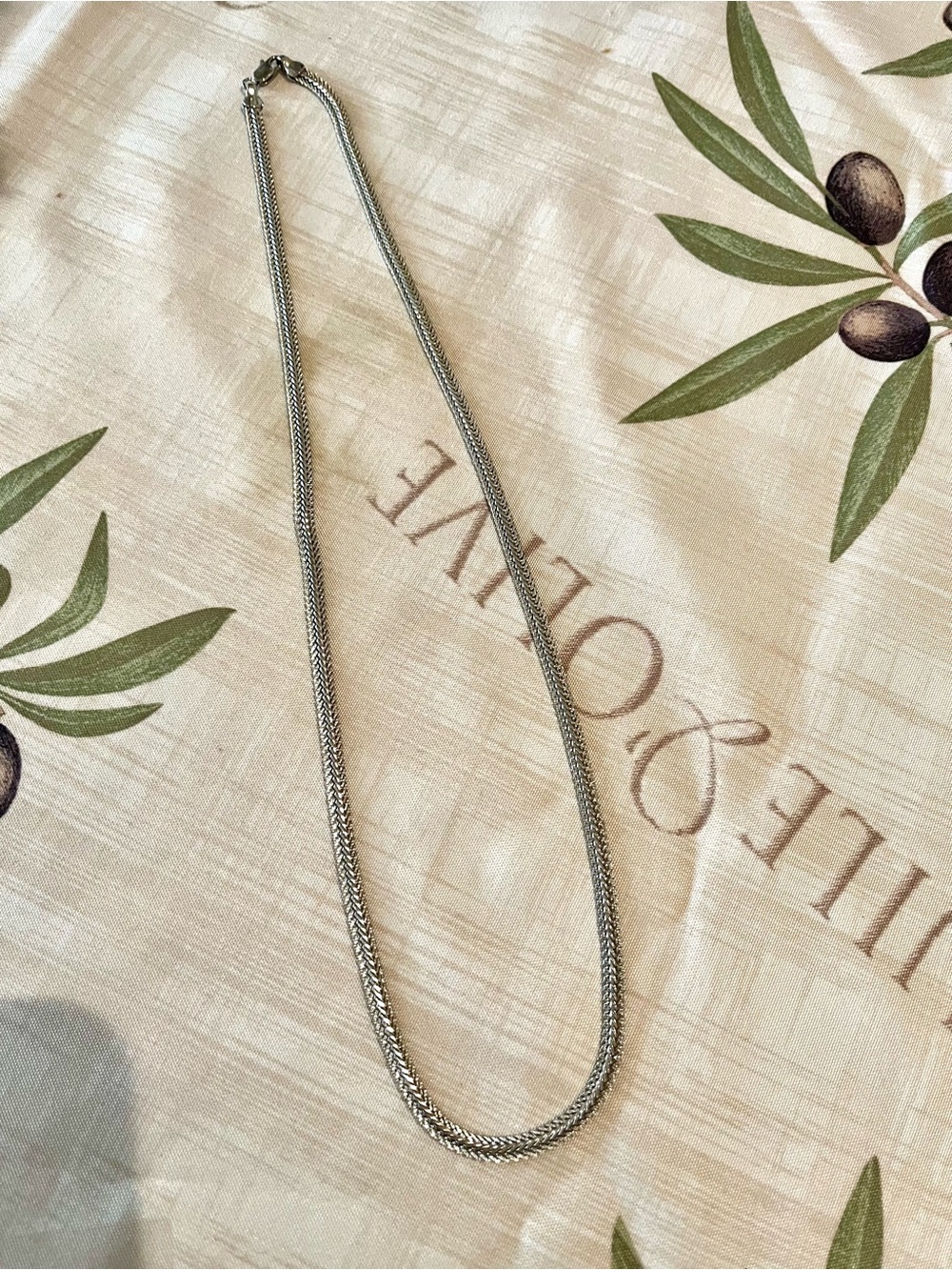 Silver Braided Chain Necklace - Women Jewelry